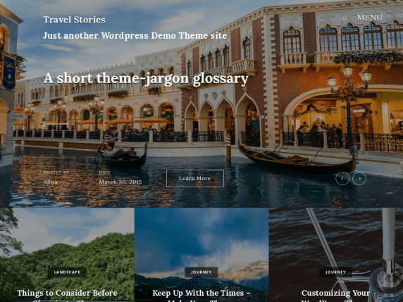 Photography WordPress Themes travel stories
