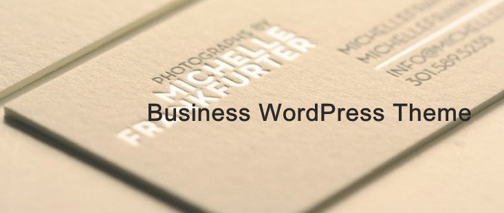 business wordpress theme