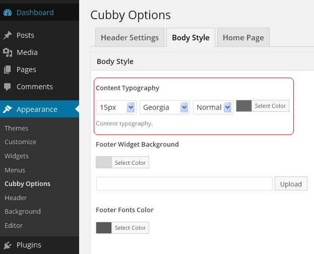 Cubby wordpress theme