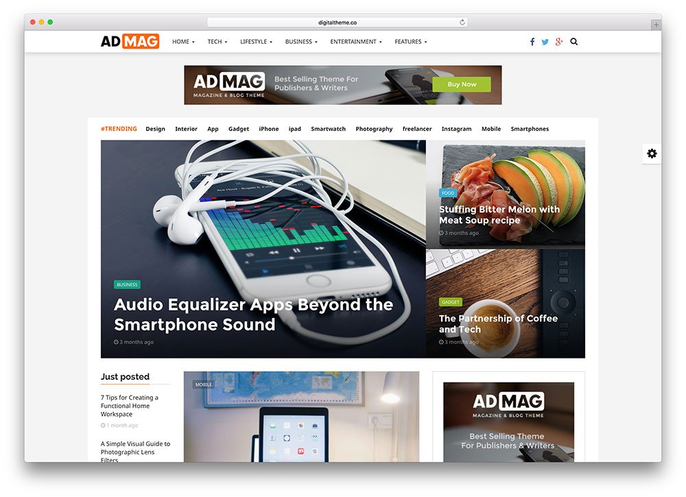 News WordPress Themes admag