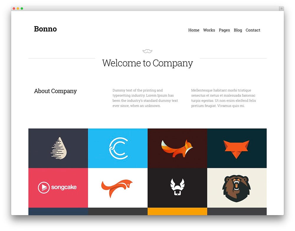 minimalist wordpress themes bonno