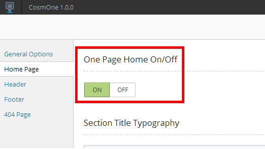 Cosmone Guide One Page Home On Off
