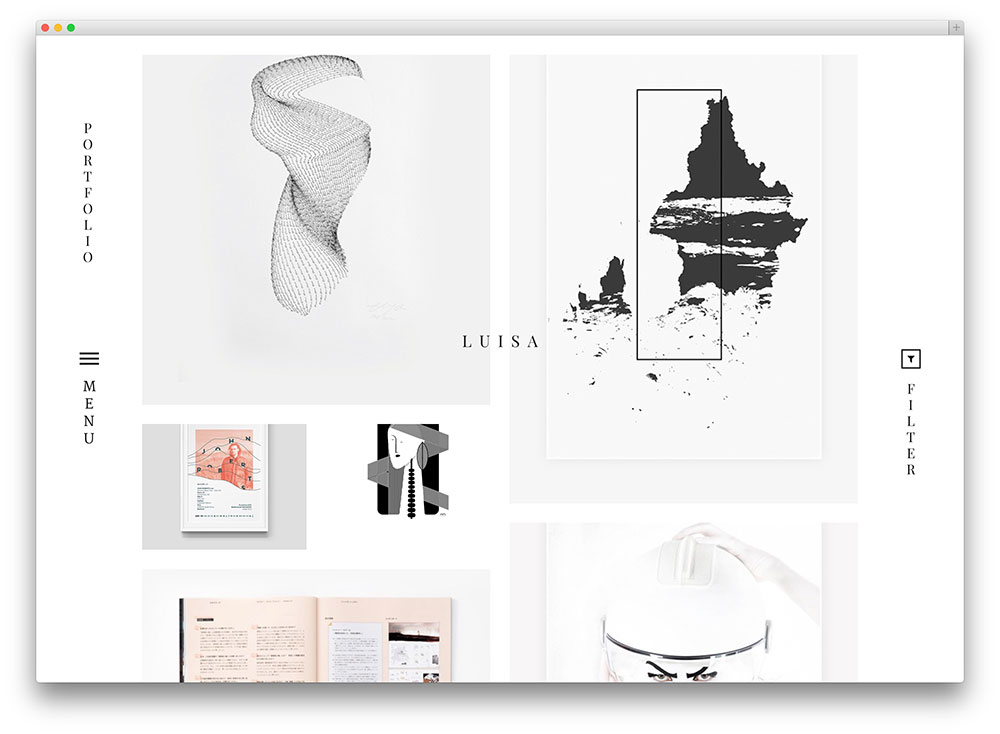 minimalist wordpress themes luisa