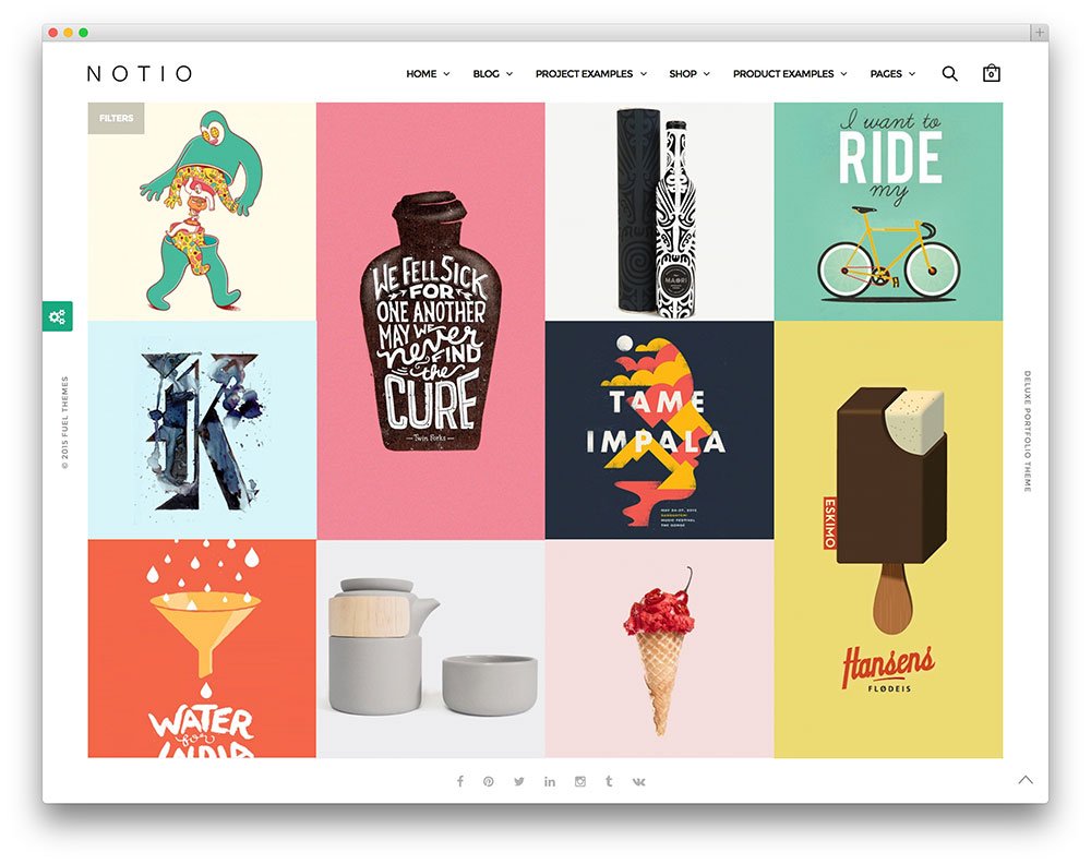 minimalist wordpress themes notio