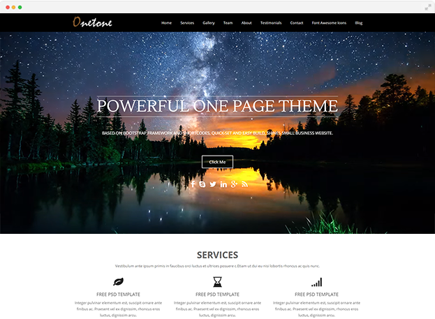 onetone-minimalist WordPress themes