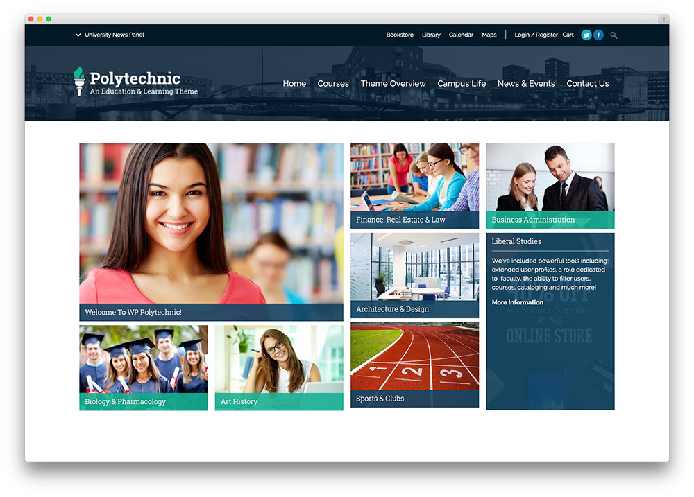 education wordpress theme polytechinc