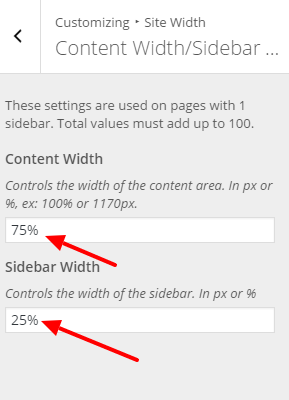 Sidebar Width d