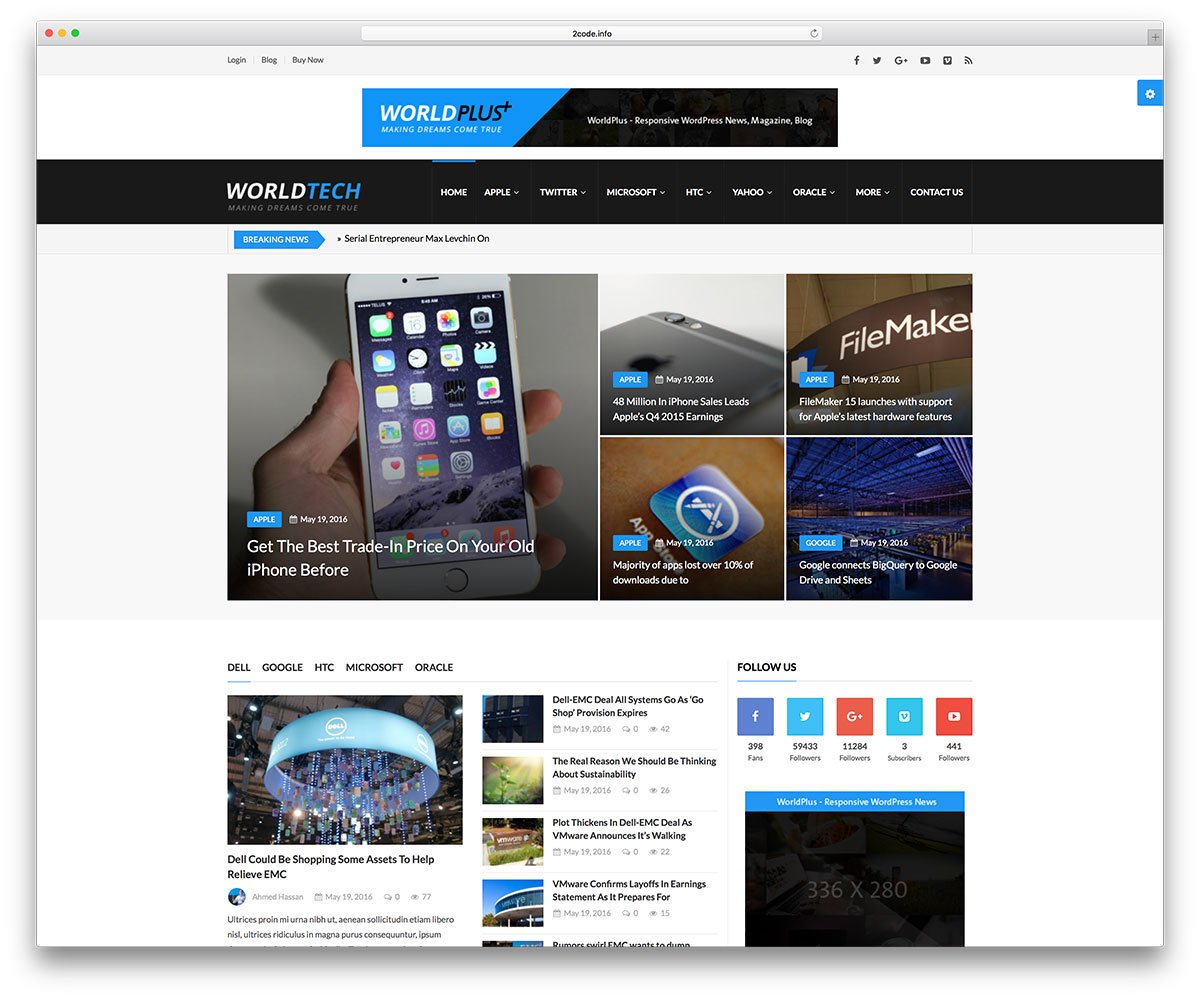 News WordPress Themes WorldPlus