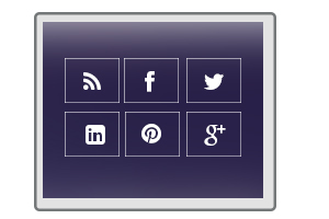 Various social icons