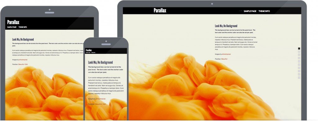 Parallax WordPress Themes