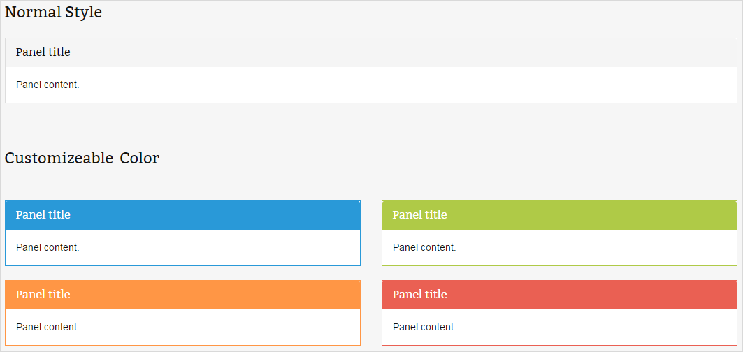 panel-shortcode