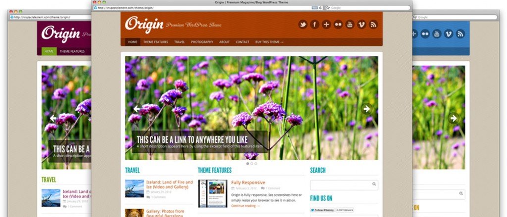 responsive free wordpress themes origin