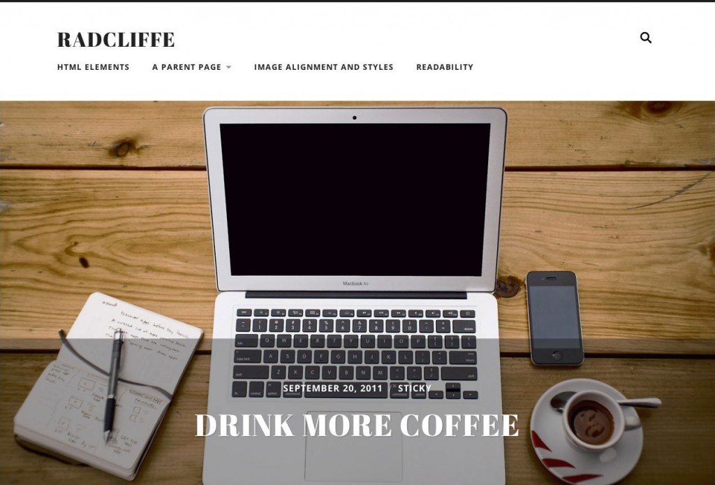 responsive free wordpress themes radcliffe