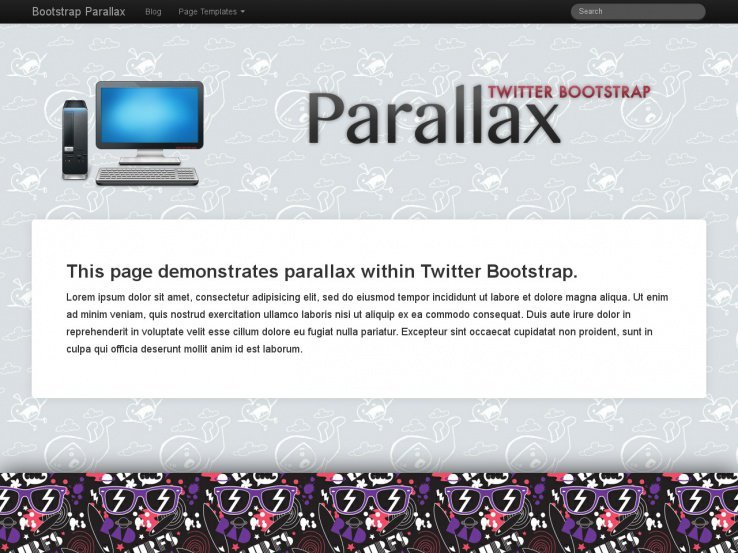 parallax scrolling wordpress themes bootstrapparallax