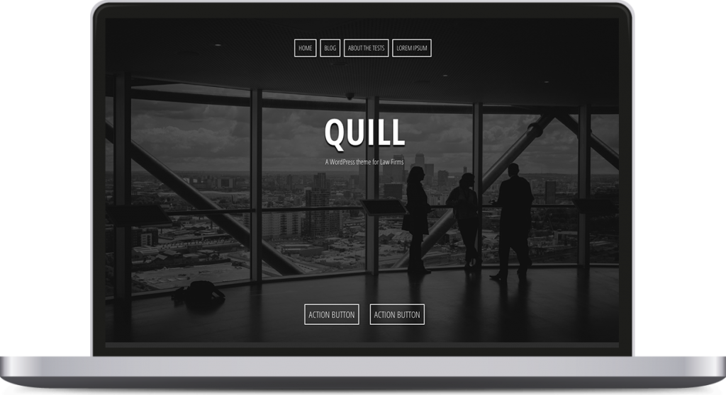 parallax scrolling wordpress themes quill