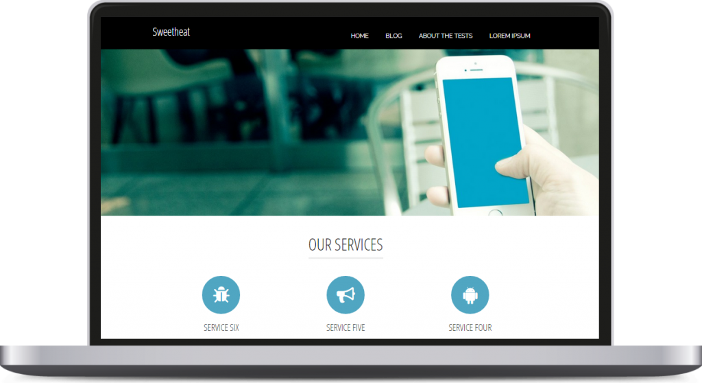 parallax scrolling wordpress themes SWEETHEAT