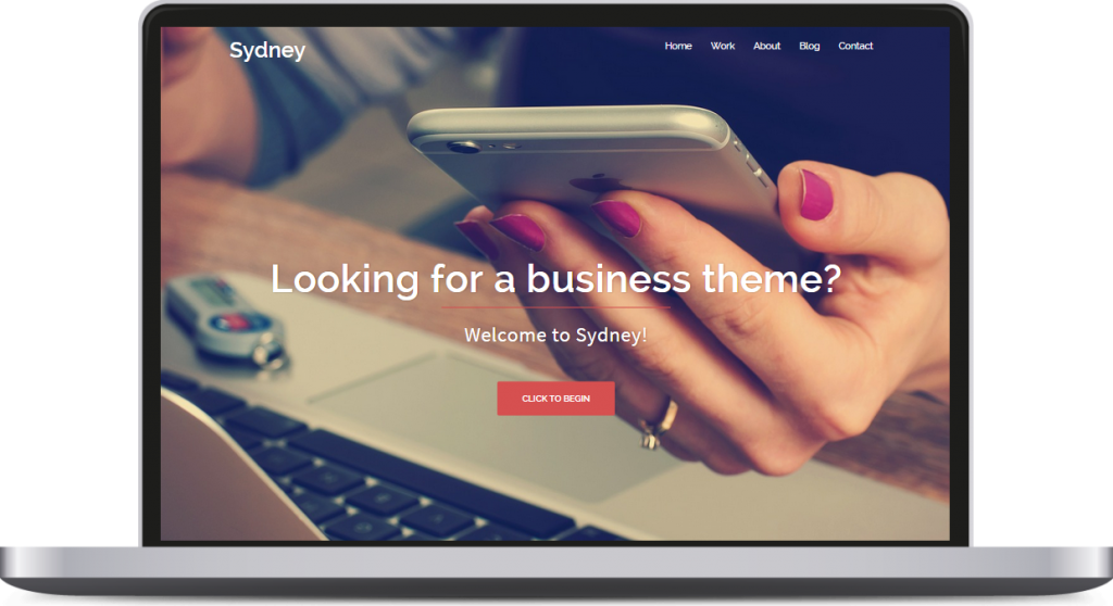 parallax scrolling wordpress themes sydney