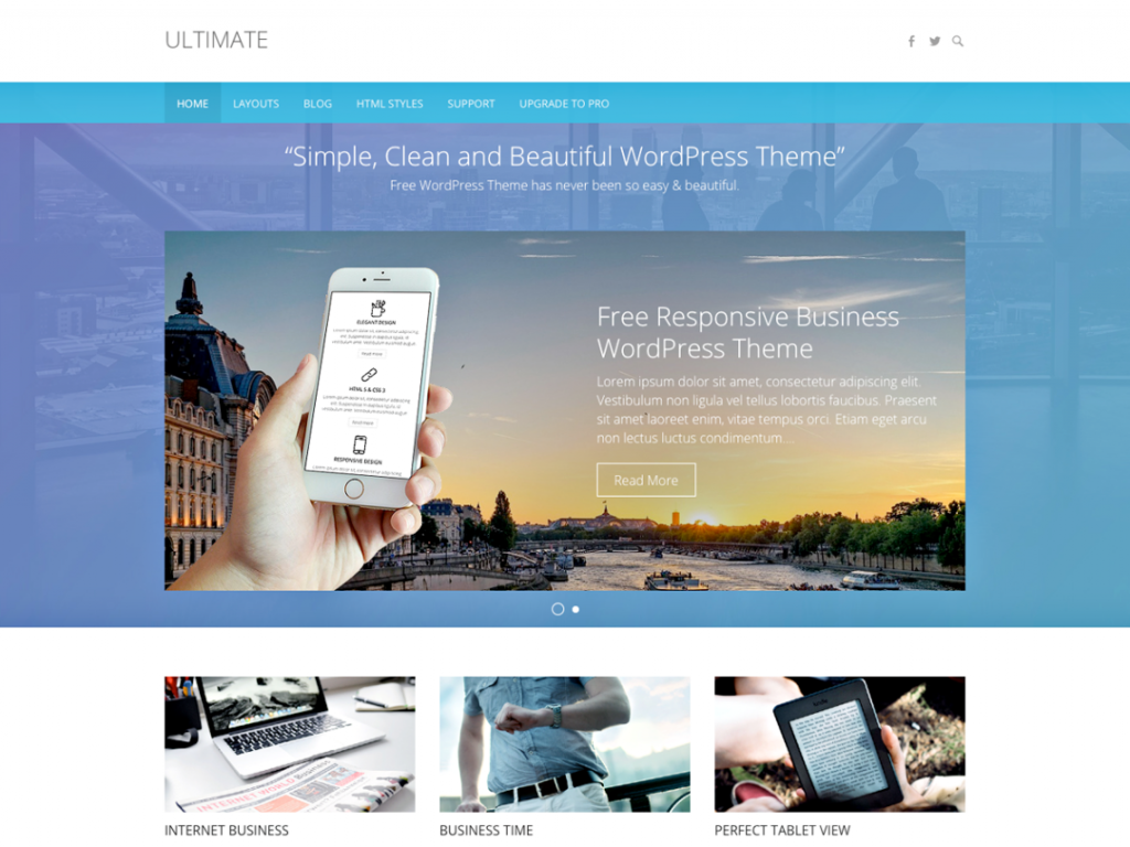 free business wordpress themes Ultimate