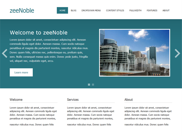 free business wordpress themes zeeNoble
