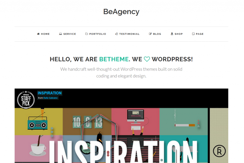 free portfolio wordpress themes BeAgency