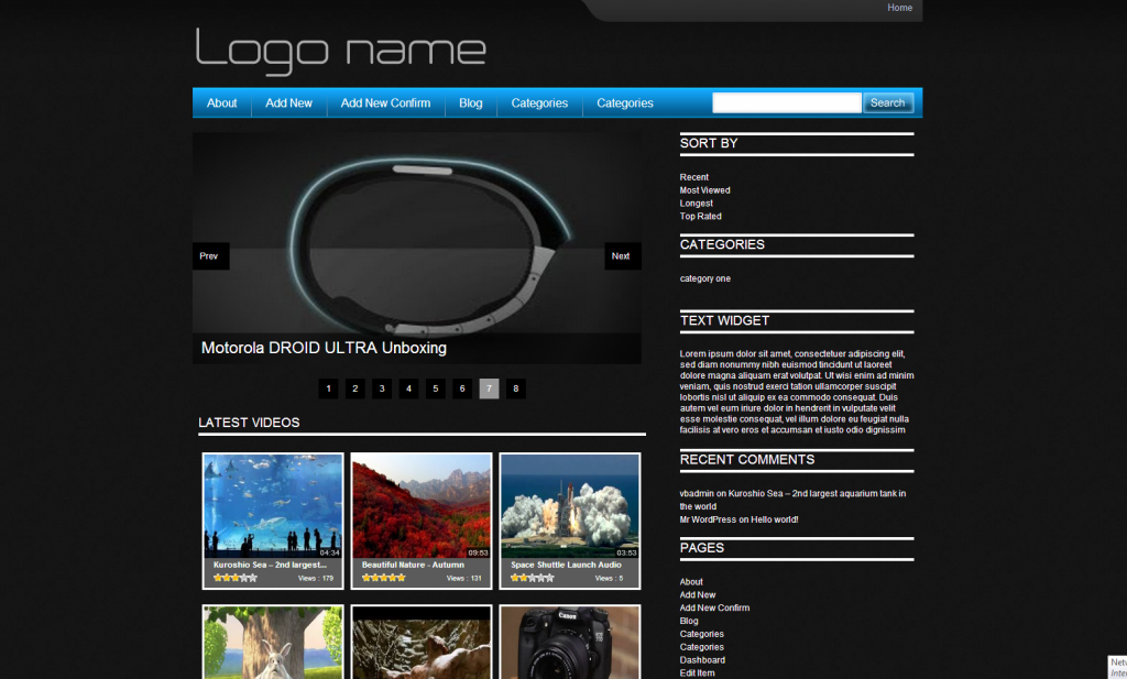 free wordpress video theme ba black tube1