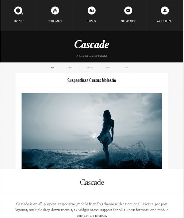 Free magazine wordpress themes Cascade