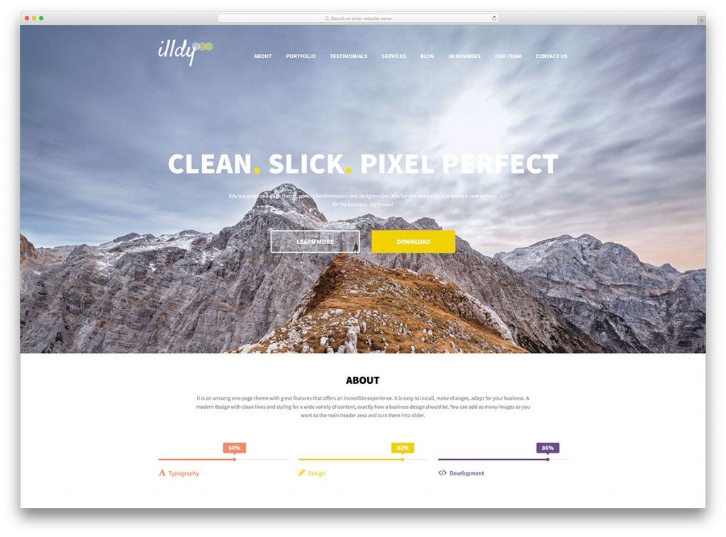 free bootstrap wordpress themes illdy