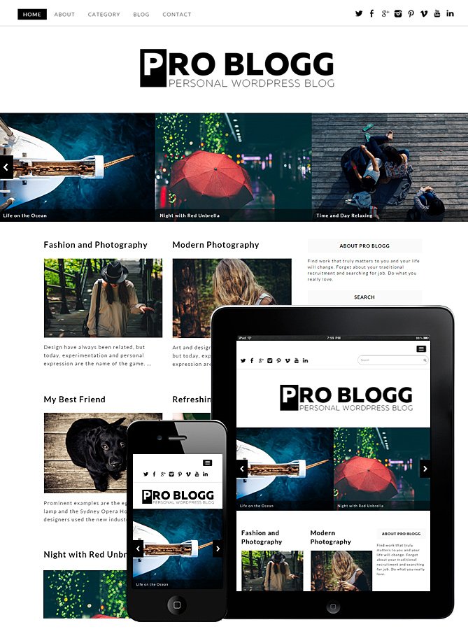 Free magazine wordpress themes pro blogg