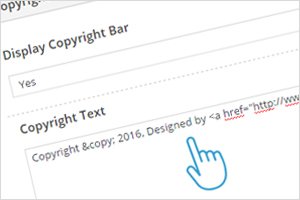 editable copyright info