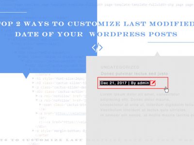 Customize Last Modified Date Wordpress Posts  400X300